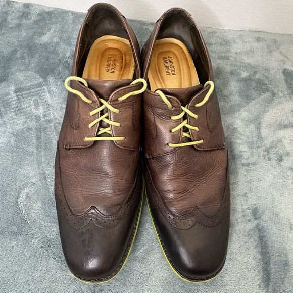 Johnston & Murphy 20-8666 Mens  Leather Sheepskin Wingtip Shoes 13M Classic main image 5